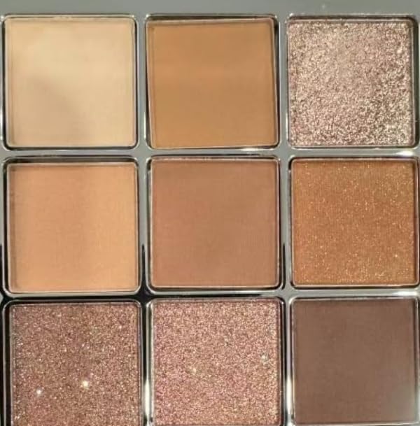 Nude Matte Shimmer Eyeshadow Palette - 9 High Pigment Shades