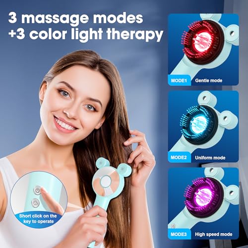 Electric Scalp Massager with Red Light Therapy for Hair Growth