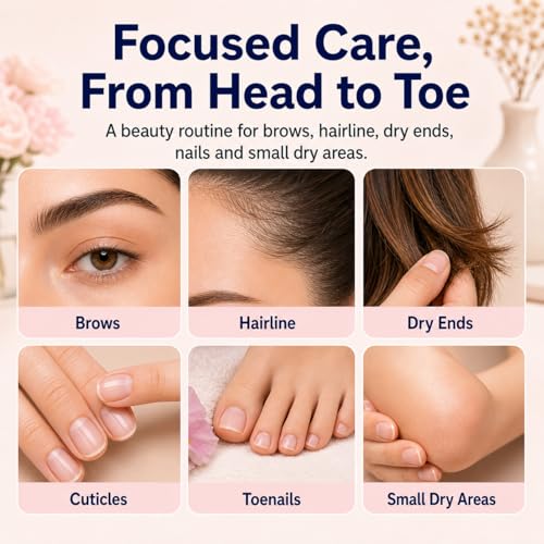 Castor Oil Roll-On with Rose Quartz Roller, 1.7 oz