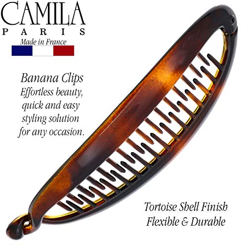 Camila Paris CP2 French Banana Clip for Thick Hair, 5.5" Large