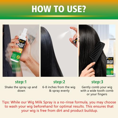 Goiple Wig Milk Spray 2-in-1 Conditioner & Detangler 3.4 oz