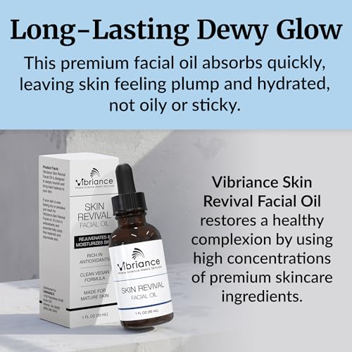 Vibriance Hydrating Facial Oil for Dry Skin & Anti-Aging - 1 fl oz