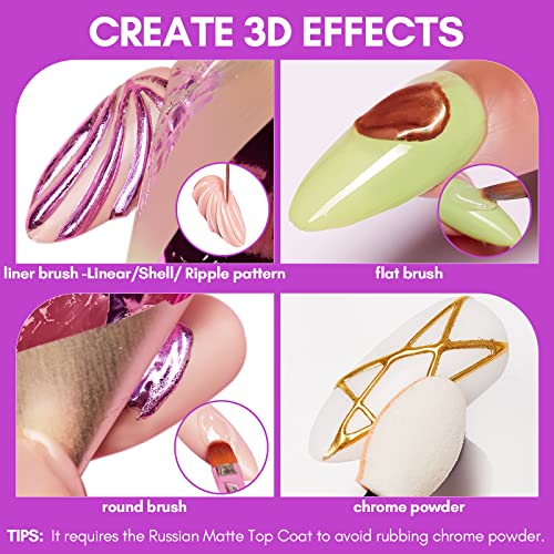 Makartt 3D Nail Foil Glue, 8ml Foil Transfer Gel Foil Adhesive Glue for Nail Foil Sheets Bundle With Luminoza 10W Rechargeable LED UV Nail Light