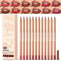 12-Piece Matte Lip Liner Set - Waterproof, Long Lasting