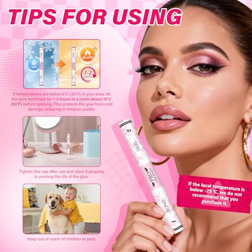 PROLASHBEAUTY Black Lash Glue & Seal Kit - Long-Lasting, Latex-Free DIY Eyelash Extension