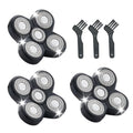 3PCS Shaver Replacement Blades Compatible with Freedom Bald Men Head Shaver Kit,5 Blade for Bald Men Head and Face Electric Razor Replacement