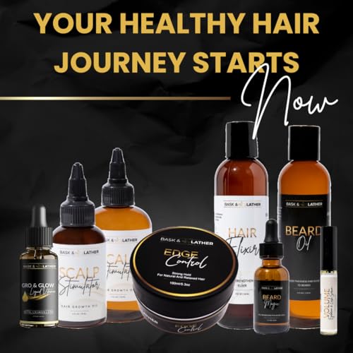 Bask & Lather Lash & Eyebrow Growth Serum with Castor & Jojoba Oil