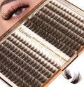 Kiromiro Brown Lash Clusters 10-20mm Wispy DIY Eyelashes