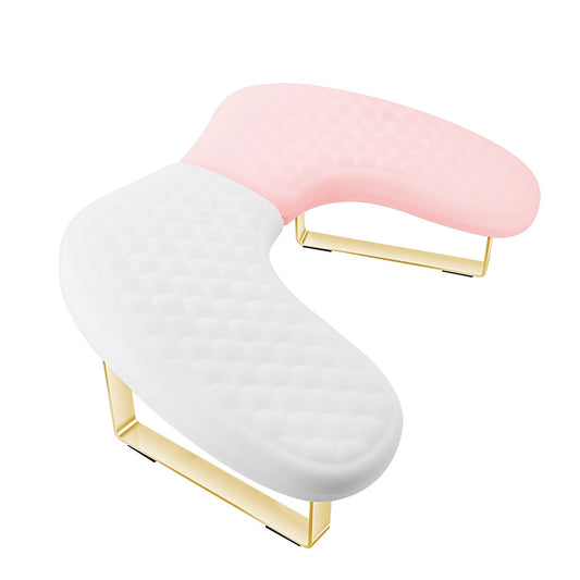 Nail Arm Rest,Soft Memory Foam U-shaped Nail Hand Rest Cushion for Acrylic Nails,Nail Arm Rest Stand with Inclined Legs,Anti-slip Bracket,Manicure Salon Home Nail Tech Use (Patchwork Color)