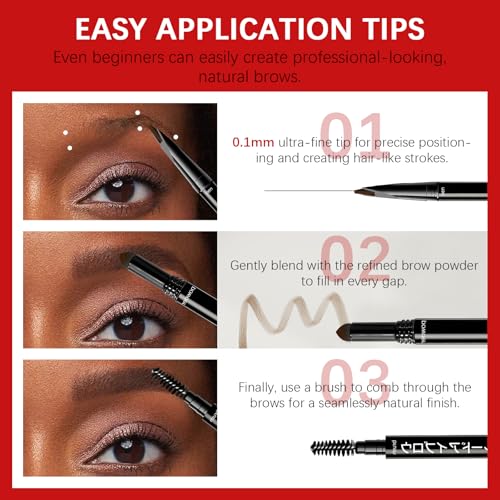 3-in-1 Microblading Eyebrow Pencil - 0.1mm Ultra-Fine Tip