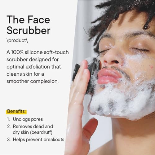 Silicone Face Scrubber Brush - Manual Facial Cleansing Tool