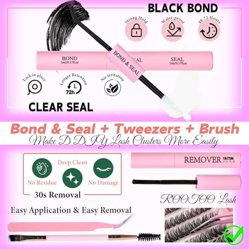 Lash Clusters with Spikes, 100D+120D Eyelash Clusters Extensions Individual D Curl Fluffy Wispy False Eyelashes DlY Manga Lashes Extension (12-22mm, Lash Clusters)