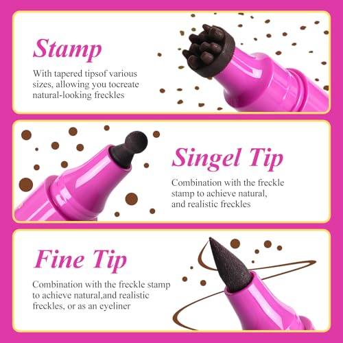 2 In 1 Freckle Stamp Pen - Waterproof Eyeliner & Freckle Pen Set