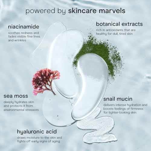 Baebody Advanced Snail Mucin Under Eye Patches for Women & Men (6 Pairs) - Under Eye Masks for Dark Circles and Puffiness - With Niacinamide - Reduce Fine Lines and Wrinkles