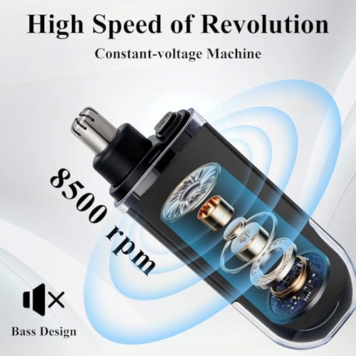 Portable LED Dsiplay Nose and Ear Trimmer Clipper for Men Women,2026 Professional Nose Hair Trimmer with Powerful Motor and Dual-Edge Blades for Smoother Cutting Mini Travel Size