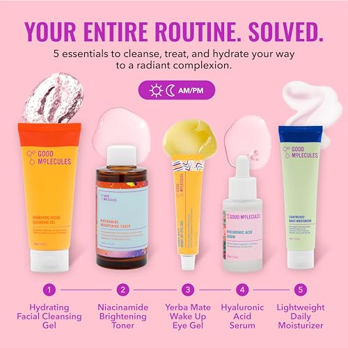 Good Molecules 5-Piece Daily Skincare Routine Set