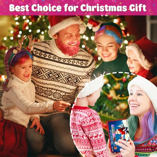 Hair Chalk Comb for Girls - Washable Temporary Hair Color