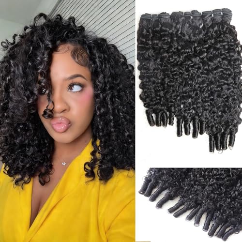 Burmese Curly Human Hair Bundles 3C4A - 12A Double Weft, Natural Color