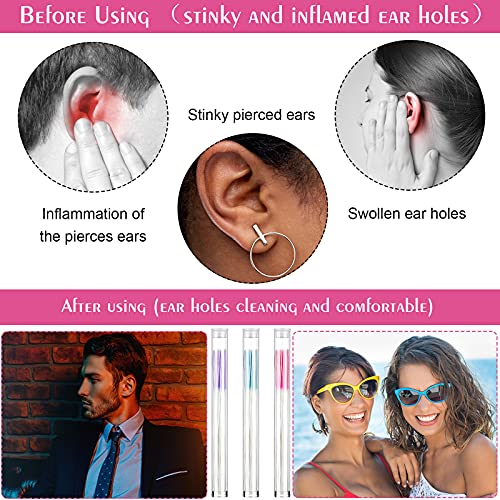 360 Pcs Ear Hole Cleaning Floss for Piercing Aftercare