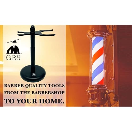 G.B.S Dual Stand for Razor & Brush Stand, Classic Black Matte