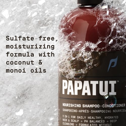 PAPATUI Coconut 2-in-1 Shampoo & Conditioner for Men 18 fl oz