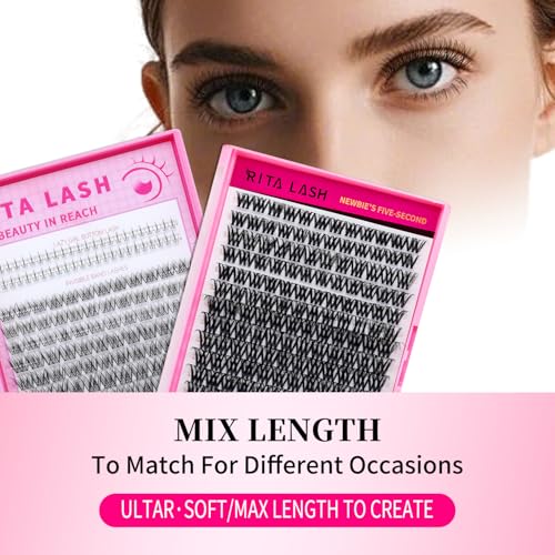 RITALASH Cluster Lashes - DIY Eyelash Extensions 10-18mm