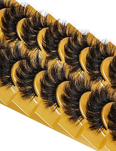 8D Mink Fluffy Lashes 20mm D Curl - 10 Pairs Reusable