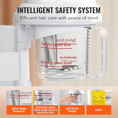 VEVOR 2 in 1 Hair & Facial Steamer with Bonnet Hood