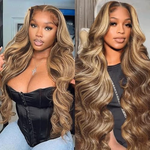 12-Inch Body Wave Human Hair Bundle - Two Tone Chocolate Brown & Blonde