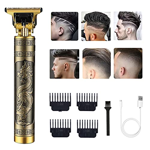 Cordless T Blade Hair Clipper Trimmer for Men, USB Rechargeable