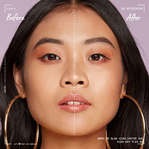 NYX Born To Glow Icy Highlighter Duo - High Key Flex
