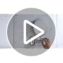 FUNTOUCH 5000mAh Rechargeable Wall Mount Makeup Mirror 1X/30X Magnifying