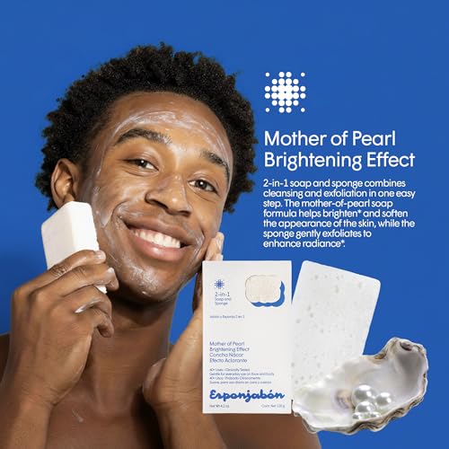 T.Taio Mother of Pearl Soap Sponge - Reusable Bath Scrubber