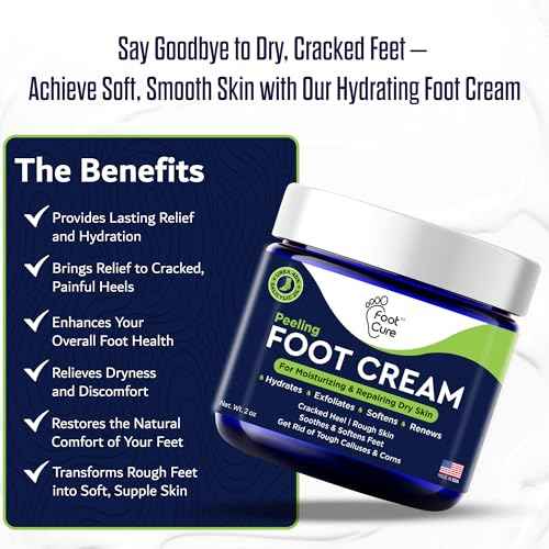 FOOT CURE Tea Tree Oil Foot Cream - Moisturizing Athletes Foot Care For Dry Cracked Feet Cream - Heel & Callus Removal, Toenail Treatment, Ringworm Itchiness Relief - Foot Cream, 2 ounce (Pack of 1)
