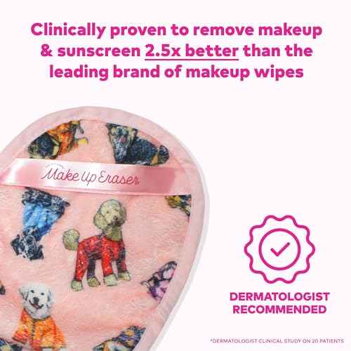 The Original Makeup Eraser, Erase All Makeup With Just Water, Including Waterproof Mascara, Eyeliner, Foundation, Lipstick, Sunscreen, and More! Puppy, 1ct.