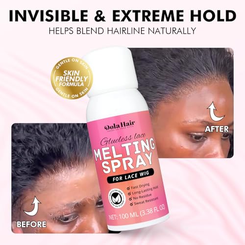 Dolahair Lace Melting Spray for Glueless Wigs - Easy Application Kit