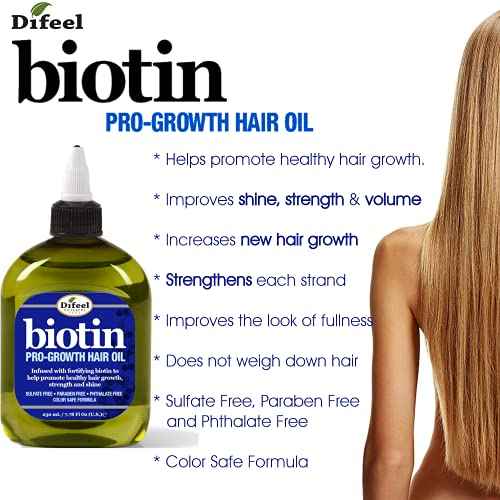 Difeel Premium Biotin Hair Oil 7.1 oz. - Deluxe 2-PC GIFT SET