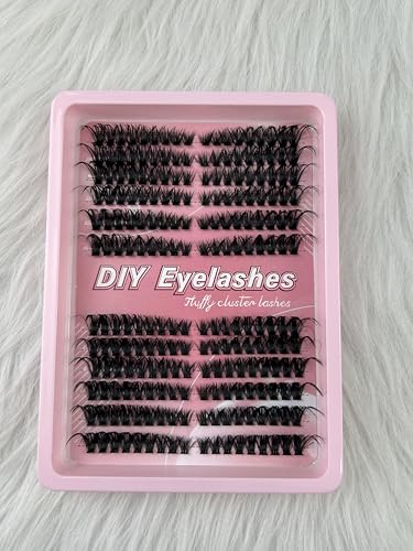 Lash Clusters Kit 216 Pcs 8-16mm Black Volume Eyelash Extensions