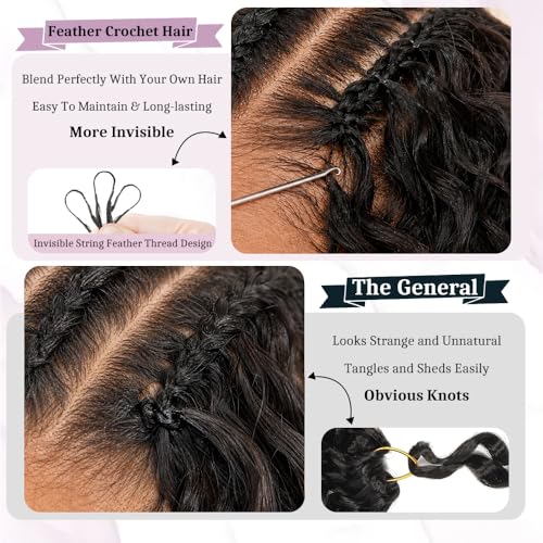 Burmese Curly Crochet Hair Bundles - 120g Knotless & Reusable