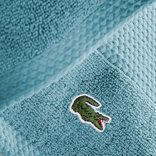 Lacoste Heritage Supima Cotton Wash Cloth 13x13 Celestial