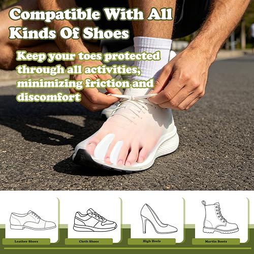 Xymoso Foam Toe Separators for Pain Relief - 40 Pack, 2 Sizes