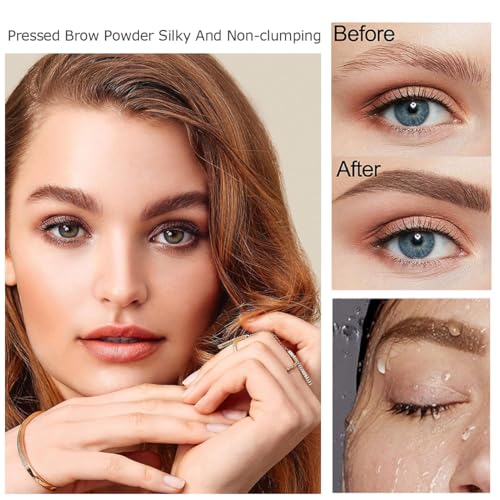 3-Color Eyebrow Powder Palette - Warm Coffee #102