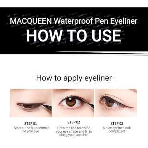 MACQUEEN - Waterproof Pen Eyeliner (Brown Black)