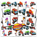 Blaze and the Monster Machines Tattoos Party Favors Bundle ~ 70+ Perforated Individual 2" x 2" Blaze Temporary Tattoos for Kids Boys Girls (Blaze Party Supplies MADE IN USA)