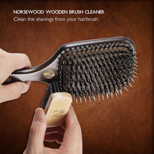 Norsewood Boar Bristle Hair Brush Set for All Hair Types