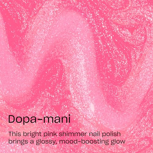 OPI Dopa-mani Bright Pink Shimmer Nail Polish - Fast Drying