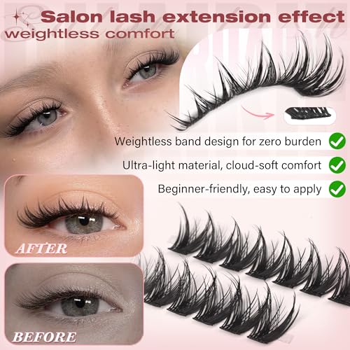 Manga Lash Clusters 10-16mm Wispy Eyelash Extensions