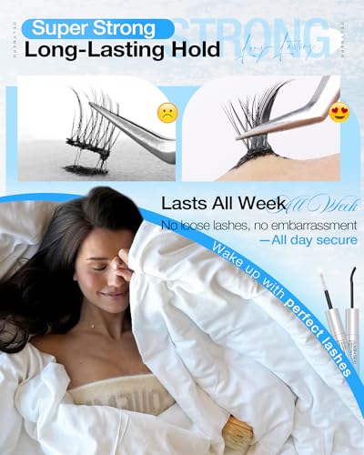 Waterproof Lash Bond & Seal Glue – 2-in-1 Cluster Adhesive, 72H