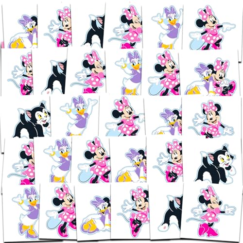Minnie Mouse Easter Egg Hunt Bundle - 12 Fillable Eggs, 70+ Tattoos & Tote