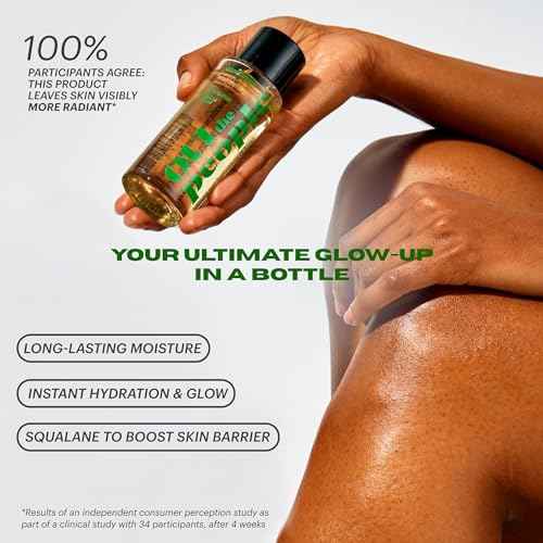 OUI the People FEATHERWEIGHT Hydrating Body Gloss, Cedarwood Scent, Skin Barrier Boosting Body Glow Oil for Deep Hydration, Softens, Firms, and Enhances Skin Health, Shimmer Body Oil, 3.3 oz